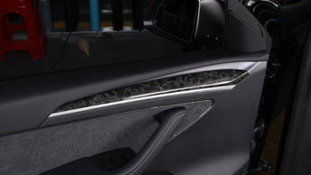 Forged Carbon Door Trim Cover Cap - EVMIZE