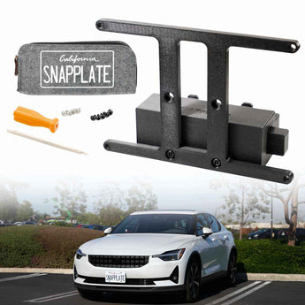 Polestar 2 SnapPlate No-Drill Front License Plate Holder