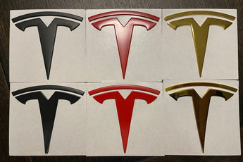 T Logo Frunk & Trunk Emblem Set - EVMIZE