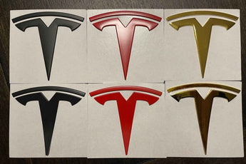 T Logo Frunk & Trunk Emblem Set