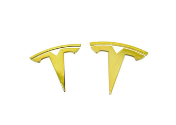 T Logo Frunk & Trunk Emblem Set