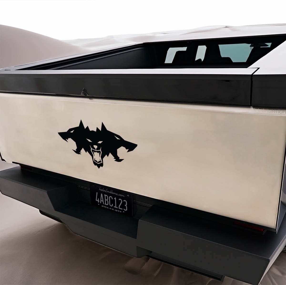 3-Headed Cerberus - Cyberbeast Tesla Logo Decals – EVMIZE