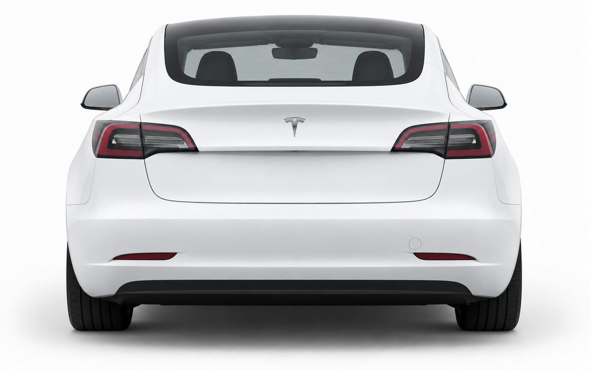 Rear view Tesla emblem builder