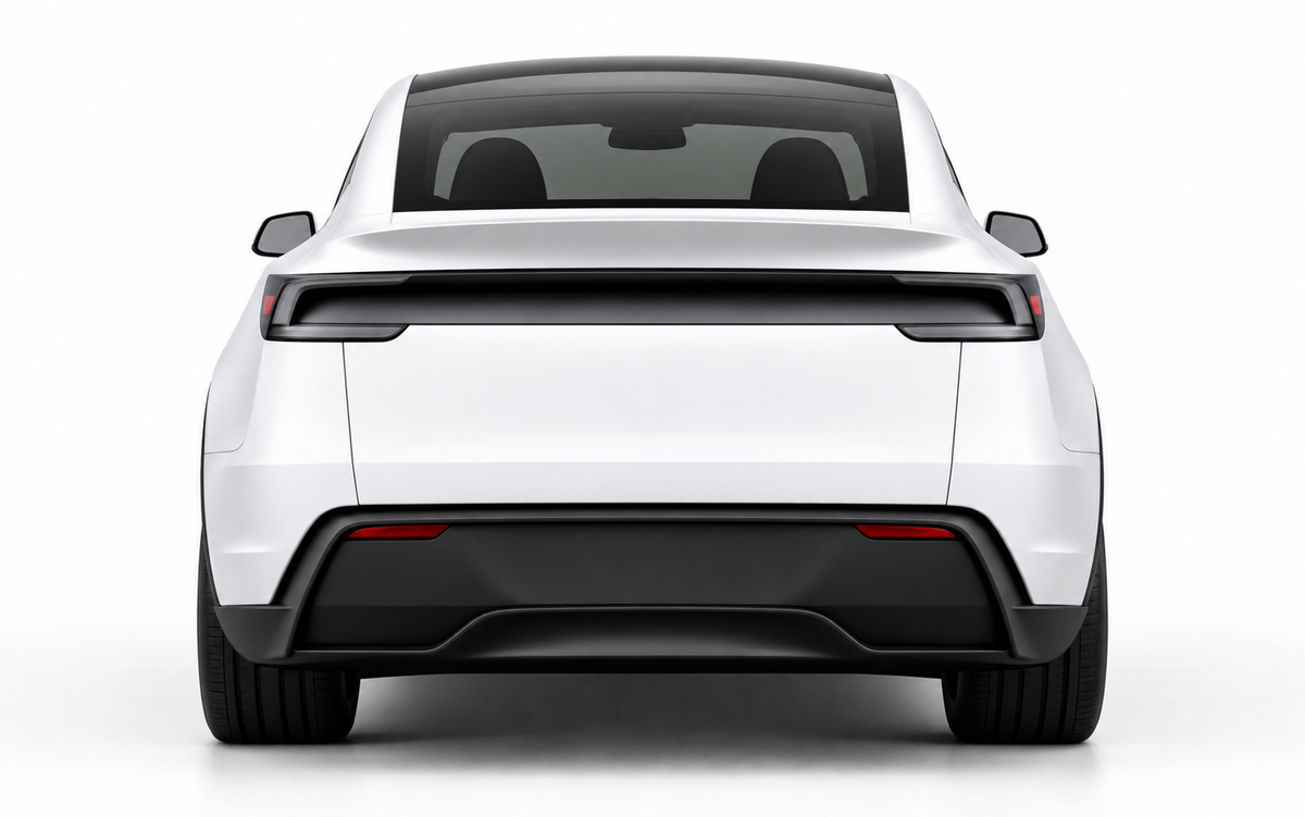 Rear view Tesla emblem builder