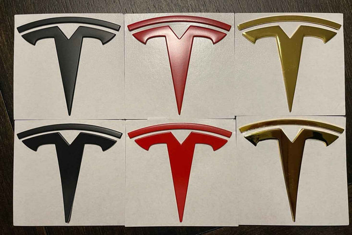 T Logo Frunk & Trunk Emblem Set