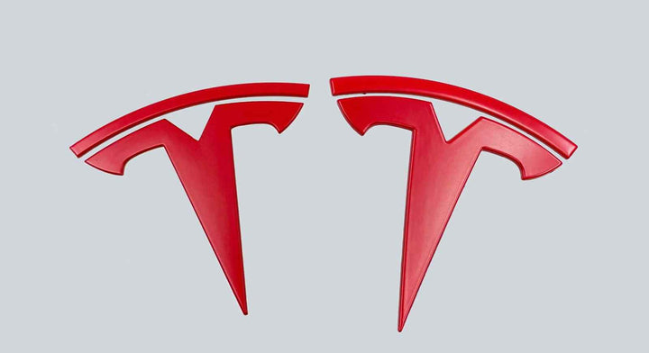 T Logo Emblem Set - Red | Tesla Model 3 & Model Y
