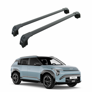 For Kia EV3 (2024-2026) Roof Rack Cross Bars Flush Rail, Black