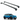 For Kia EV9 (2023-2026) Roof Rack Cross Bars Raised Rail, Black