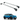 For Kia EV9 (2023-2026) Roof Rack Cross Bars Raised Rail, Silver