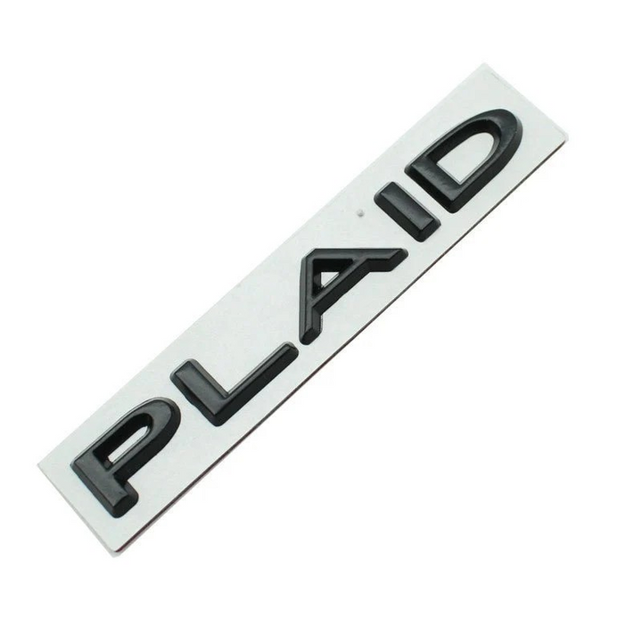 PLAID Letters Emblem | Tesla Model S & Model X